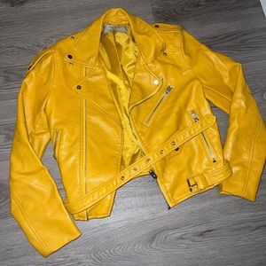 Women’s Zara leather jacket